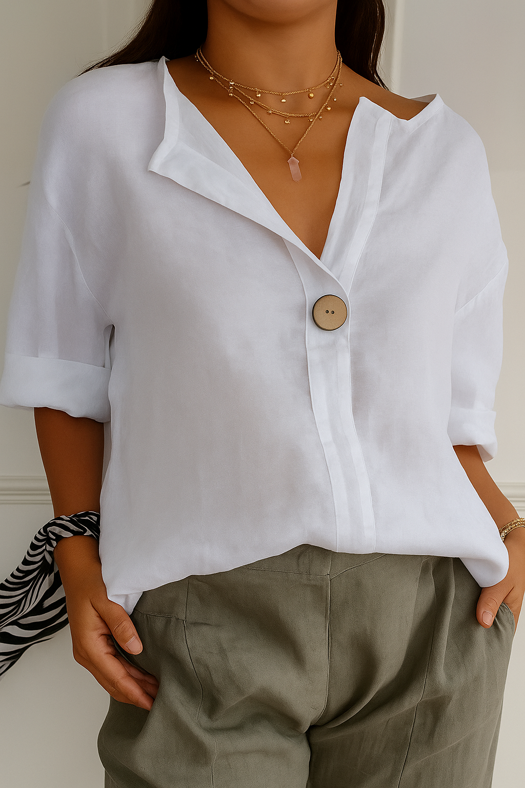 Adora™ | Blusa Brisa de Lino